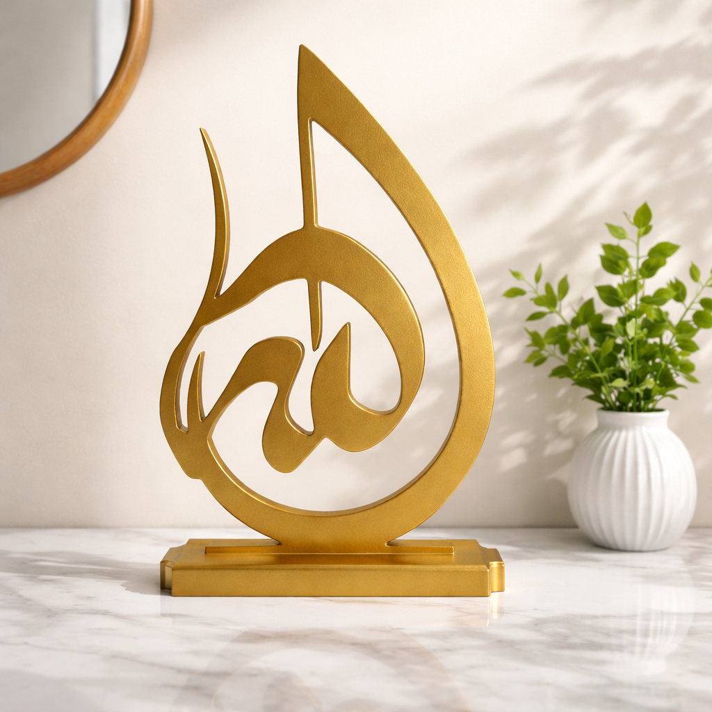 Allah name Wooden Stand- الله (لفظ الجلالة)