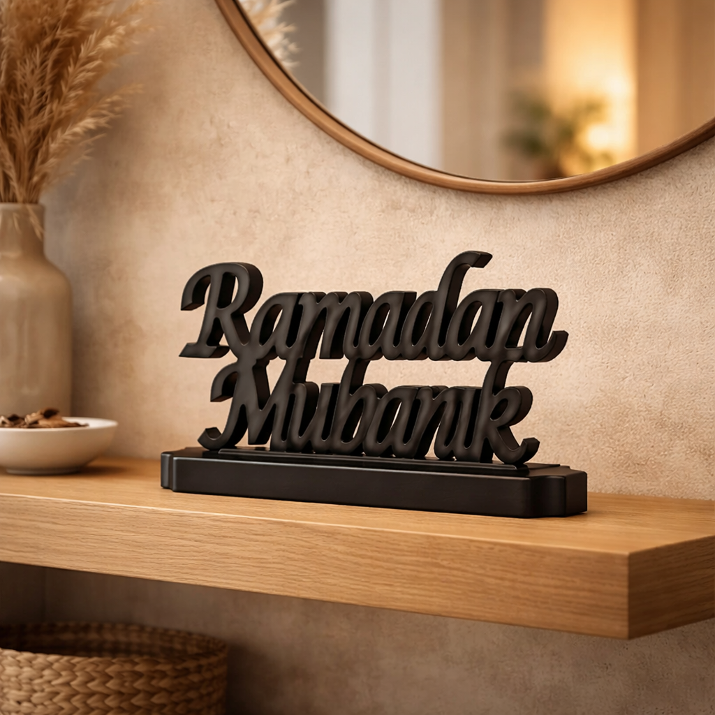 Ramadan Mubarak Wooden Stand